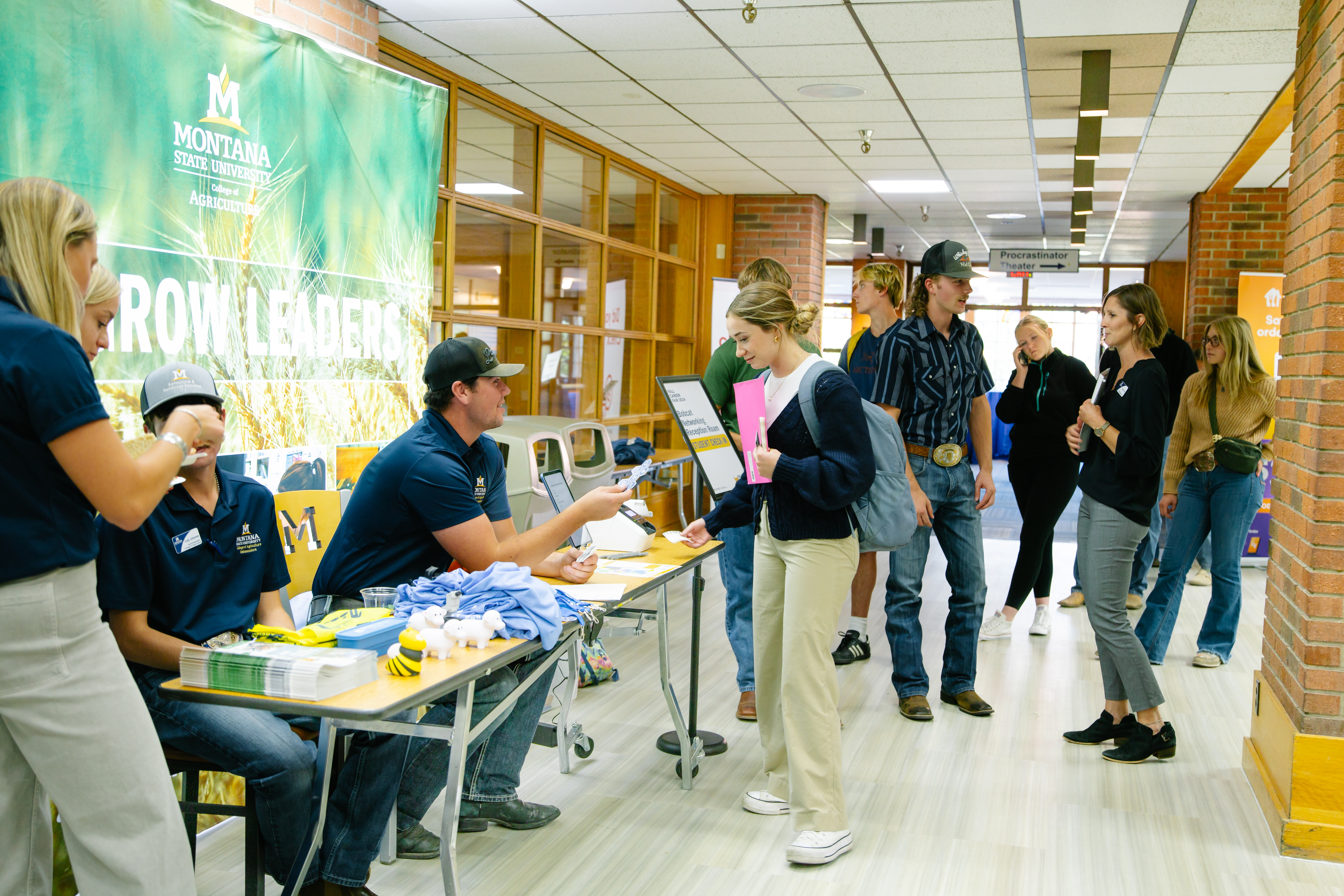 Ambassadors helping students